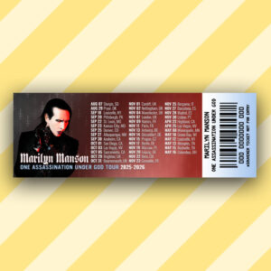 Marilyn Manson One Assassination Under God Souvenir Ticket
